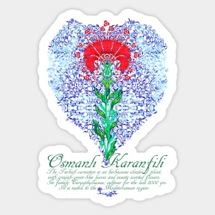 Osmanlı Karanfili Sticker